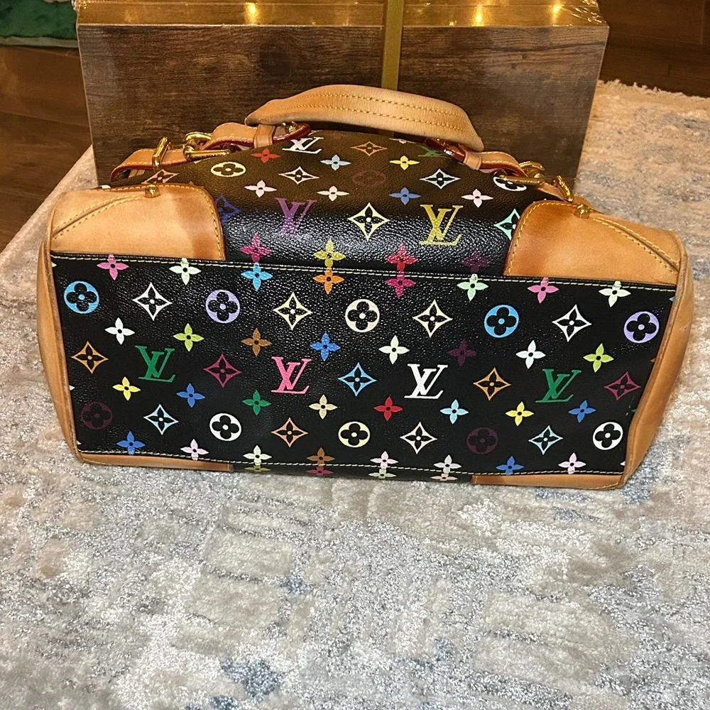 314. Louis Vuitton Claudia in Black Murakami w/coa